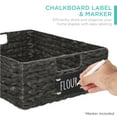 thumbnail image 2 of Best Choice Products Set of 4 16x12in Woven Water Hyacinth Pantry Baskets w/ Chalkboard Label, Chalk Marker - Black, 2 of 7