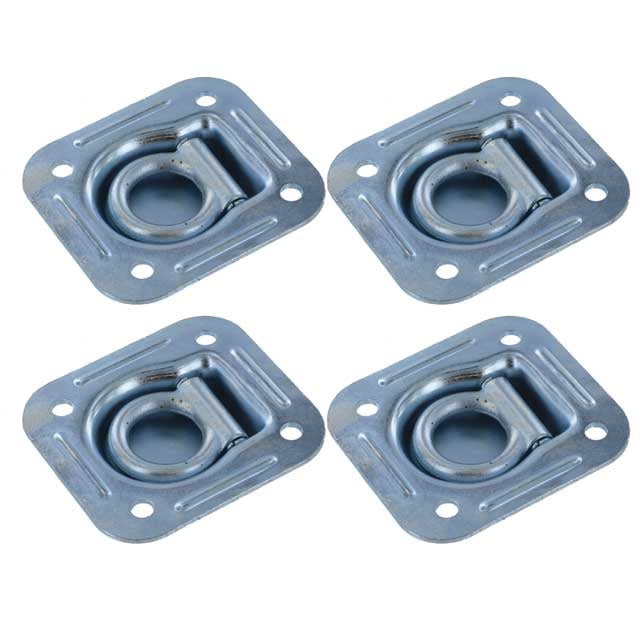 Recessed Pan D-ring Trailer Tie Downs 6,000 Lb Free Ship 4-pack Capacity New
