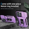 thumbnail image 5 of Allytech Rugged Case for iPhone 13, [Slide Camera Cover] [360° Rotating Kickstand] [Military Protection] [Magnetic Car Mount] Non-Slip Anti-Scratch Shockproof Heavy Duty Case - Purple, 5 of 8