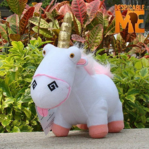 LOVELY TOYS!!!Despiicable me Plush Toy Unicorn 8" Movie Figure Fluffy Stuffed Animal Doll NWT