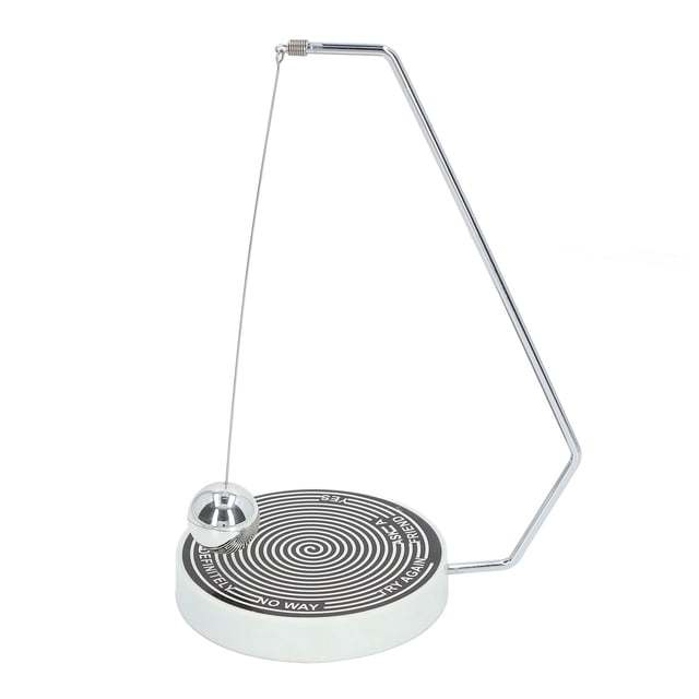 Dangling Ball Toy, Metal Support Magnetic Decision Ball With Base For Teaching Scenes Black White