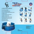 thumbnail image 3 of Chester & Beau: Pop Up Pet Pool & Bath (Dogs)- Small - 25.6 x 9.1", 2-In-1, Pops Up in Less Than 10 Seconds, Dog Grooming, Cooling & Play, Durable Material, 3 of 12