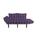 thumbnail image 2 of Plaid Futon Couch, Old Fashioned Scottish Tartan Country Style Geometric Look Abstract Arrangement, Daybed with Metal Frame Upholstered Sofa for Living Dorm, Loveseat, Multicolor, by Ambesonne, 2 of 4