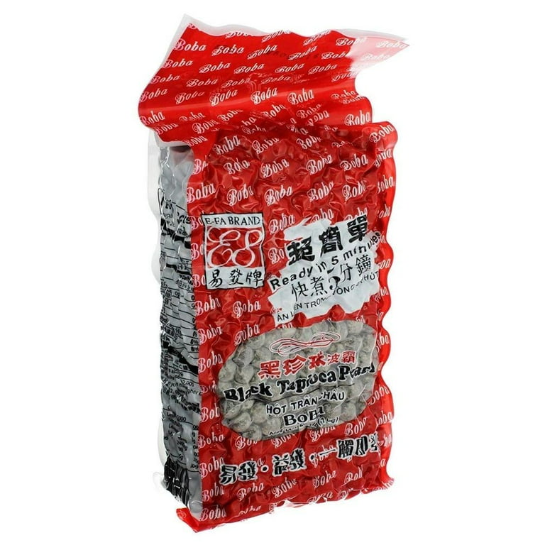 E FA Instant Bubble Tea Black Tapioca Pearl Boba, 2.2 Pound