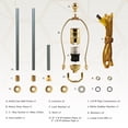 thumbnail image 3 of Royal Designs, Inc. Simple Balloon Design Lamp Finial, F-2025L-PB-2, Polished Brass, Pack of 2, 3 of 5