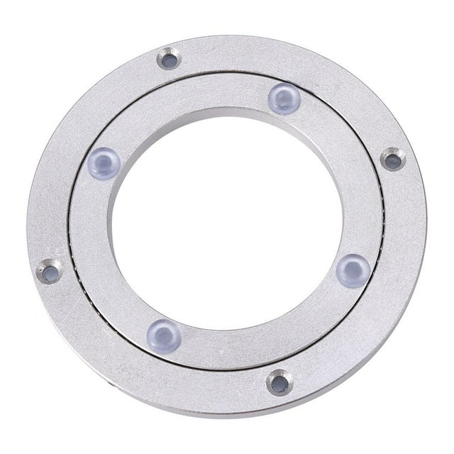 Noref Plateau Rotatif, Plateau Tournant à Roulement Rotatif en Alliage d'Aluminium Robuste pour Table à Manger Ronde, Plateau Lisse, Roulement de Table Rond