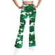thumbnail image 2 of Pantalones largos con estampado de camuflaje para niñas, forro polar cálido, leggings casuales ligeramente acampanados, traje para niñas de 5 a 16 años., 2 of 6