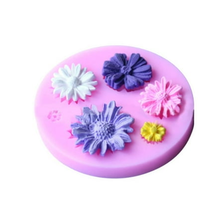 

3D Flower Daisy Fondant Silicone Mold Cake Chocolate DIY