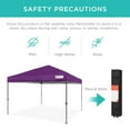 thumbnail image 6 of Best Choice Products 10x10ft Easy Setup Pop Up Canopy w/ 1-Button Setup, Wheeled Case, 4 Weight Bags - Amethyst Purple, 6 of 10