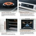 thumbnail image 4 of Rangaire RRI303GS 30" Glass Touch Induction Range Oven - Stainless Steel, Induction Burners, True Convection, Self Cleaning, Easy Reach Racks, 4 of 8