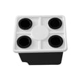 thumbnail image 4 of Cubo de cultivo hidropónico, macetero hidropónico, contenedor versátil, cubo reutilizable para plantas, cultivo en aguas profundas para plantas de Negro con tapa de 4 agujeros, 4 of 8