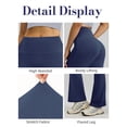 thumbnail image 5 of ValueVibe Flared Leggings for Women Bootcut Yoga Pants High Waisted Tummy Control Stretch Workout Leggings, Blue 2XL, 5 of 6