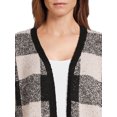 thumbnail image 3 of Dreamers by Debut Women's Open Front Print Cardigan Sweater, Midweight, 3 of 5