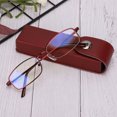 thumbnail image 3 of Gafas de lectura arco antideslizante Anti azul claro Gafas de presbicia Gafas de acero inoxidable de peso ligero Gafas para lectura de ancianos ANGGREK Otros, 3 of 8