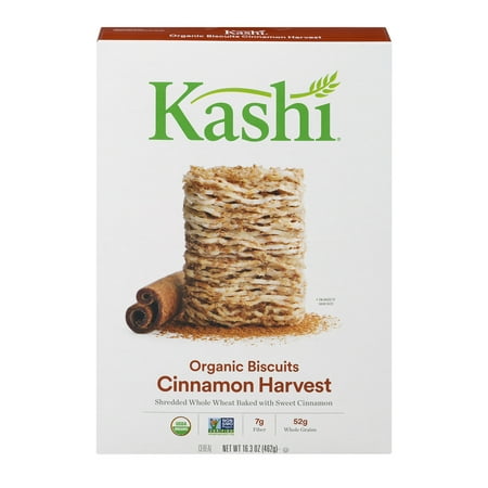 Kashi Organic Biscuits Breakfast Cereal, Cinnamon Harvest, 16.3 Oz