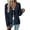 Navy Blue, variant on SHEWIN Womens Cardigan Sweaters Fashion V Neck Open Front Bow Tie Knit Chunky Long Sleeve Sweater Lightweight Fall Outerwear