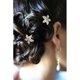 thumbnail image 5 of 8 piezas de horquillas para el pelo para novias, horquillas para el pelo con diamantes de imitación, horquillas en forma de U (blancas), 5 of 5