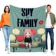 thumbnail image 1 of Spy × Family anti-pilling, suave, ligera, esponjosa y acogedora de lujo para hogar y cocina – Perfecta para niños y adultos, 100 x 150 cm, 1 of 6