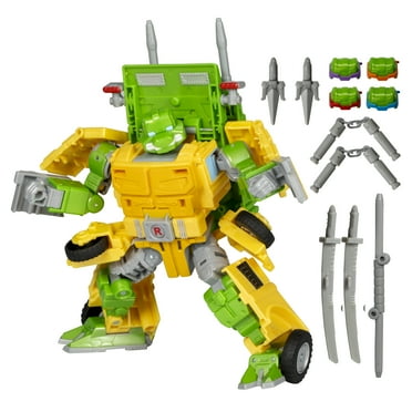 Transformers Collaborative Teenage Mutant Ninja Turtles Party Wallop, 7” Action Figure, 8 