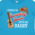 thumbnail image 4 of Inktastic I Listen to Country Music with My Daddy Guitar and Hat Boys or Girls Toddler T-Shirt, 4 of 5
