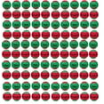 thumbnail image 6 of Bulk Dog Tennis Ball Toys Naughty or Nice Holiday Christmas Themed Red Green (5 Balls), 6 of 7