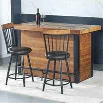 Bowery Hill Contemporary Chestnut Wood Finish 3-piece Home Bar