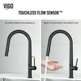 thumbnail image 4 of Greenwich Single-Handle Pull-Down Sprayer Kitchen Faucet with Touchless Sensor in Matte Black, 4 of 15