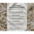 thumbnail image 5 of Soimoi Waterproof Outdoor Fabric By 2 Yard | Floral Print on Brown | 56" Wide | UV Resistant & Durable Taffeta Material for Cushions, Covers, Curtains, awning & DIY Projects, 5 of 7