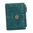 thumbnail image 4 of Cartera para mujer con tarjetero de crédito, ideal como regalo para viajes. Azul eléctrico, 4 of 9