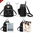 thumbnail image 4 of I IHAYNER Mochila de cuero linda con lazo para niñas Mini mochila para mujer, 4 of 5