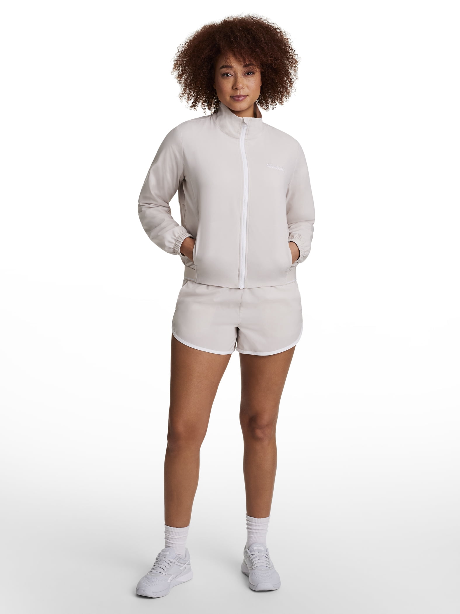 Reebok Women's and Women's Plus Courtside Full Zip Jacket, Sizes XS-4X