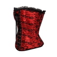 thumbnail image 2 of Grebrafan Corset for Women Renaissance Bustier Top Plus Size Red 5XL, 2 of 5