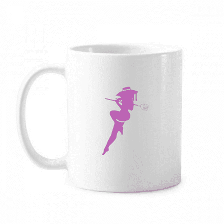 

Plump Long Leg Girl Mug Pottery Cerac Coffee Porcelain Cup Tableware