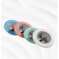 YHRY 4 Pcs Kitchen & Bathroom Silicone Sink Strainer, Plastic Filter