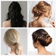 thumbnail image 4 of Relleno y Horquillas para Recogidos, Esponja para el Pelo, Relleno, Donas para Recogidos, Volumen para el Cabello Negro., 4 of 6