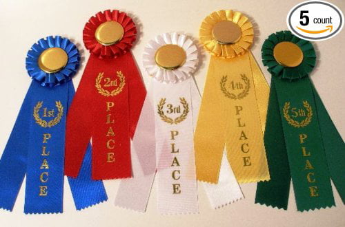 Details about   Rosette Ribbon First 8" Second and Third place sold in case quantity of 25 pcs 