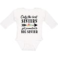 thumbnail image 3 of Inktastic Only the Best Sisters Get Promoted to Big Sister Boys or Girls Long Sleeve Baby Bodysuit, 3 of 5