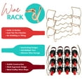thumbnail image 4 of Sorbus 6-Tier Stackable Wine Rack - Classic Style Wine Racks for Bottles - Perfect for Bar, Wine Cellar, Basement, Cabinet, Pantry- Hold 24 Bottles, Metal (Copper), 4 of 9
