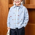 thumbnail image 2 of 5-6T Little Kids Boy's Shirt Long Sleeve Cute Graphic Top Fall Winter Clothes Outfit for 12 Months 2T 3T 4T 5T 6T 7T 8T Kids School Casual Daily, 2 of 9
