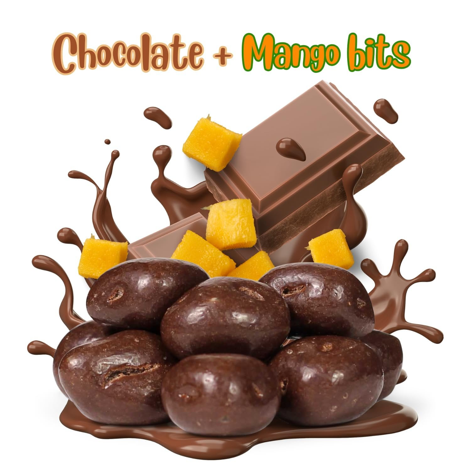 Milk Chocolate Covered Dried Mango by It's Delish, 3.75 LBS Jumbo Container  Gourmet Chocolate Covered Mango Bits Fruit Snacks Bulk Chocolate Candy Treats  Dairy, Kosher