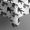 thumbnail image 5 of White Bigfoot and Tree Pattern Square Tablecloth,Waterproof Square Table Cover,Wipeable Spillproof Washable Table Cover for Home Kitchen Party Decor 52"x52"(132x132cm), 5 of 6