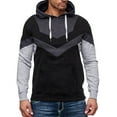 thumbnail image 2 of Vedolay Mens Zip Up Hoodie Plus Crew Neck Long Sleeve Pullover Sweatshirts Gray,2XL, 2 of 4