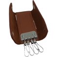 thumbnail image 5 of FIONCCI Genuine Leather Keychain for Men and Women with Clasp Closure - Handmade by experienced craftsmen - Storage bag - Various Genuine Leather Models, 5 of 5