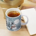 thumbnail image 5 of Novelty Coffee Mug - Cute Snowman Ceramic Mug Coffee Mug with Gift Box Latte Mug Coffee Cup, 330 ml / 11 oz White, 5 of 8