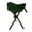 Green, variant on 3 Legs Chair for Hiking Camping Fishing Tripod Stool Folding Seat Tripod Chair Portable Chair Use Height 12in