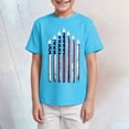 thumbnail image 2 of TOWED22 Boys Short Sleeve Shirts Kids Summer Crewneck T-Shirts Casual Tops Tees 5-14 Years(Sky Blue,9-10 Y), 2 of 4