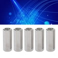 thumbnail image 4 of Hex Coupling Nut Set, Robust M12 Hex Coupling Nut Kit Corrosion Resistance Stable Silver  For Studs, 4 of 8