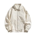 thumbnail image 1 of WRKEKC Manteau à Capuche Réversible pour Homme, Couleur Unie, Coupe Ample, Manches Longues Double Face, Manteau Décontracté pour Usage Polyvalent Beige 4TG, 1 of 6