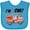 Turquoise, variant on Inktastic I'm 1 Fire Truck 1st Birthday Boys or Girls Baby Bib