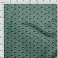 thumbnail image 3 of oneOone Viscose Chiffon Fabric Leaves & Floral Block Print Fabric BTY 42 Inch Wide, 3 of 4